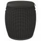 Preview: 4-in-1 Gartenbox Schwarz Polypropylen