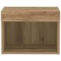 Preview: Wandschrank mit LED-Leuchten Artisan Eiche 40x30x30 cm
