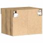 Preview: Wandschrank mit LED-Leuchten Artisan Eiche 40x30x30 cm