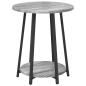 Preview: Beistelltisch 2er Set Grau aus Holzwerkstoff und Metall