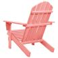 Preview: Adirondack-Gartenstuhl Massivholz Tanne Rosa