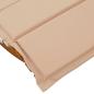 Preview: Sonnenliege Set aus 2 Beige Holz und gepolsterter Stoff Groß