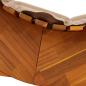 Preview: Sonnenliege Set aus 2 Taupe Massivholz Akazie Standard
