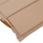 Preview: Sonnenliege Set aus 2 Taupe Massivholz Akazie Standard