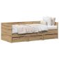 Preview: Tagesbett mit Kopfteil Artisan-Eiche 90 x 190 cm Holzwerkstoff