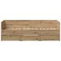Preview: Tagbett Artisan Eiche Holzwerkstoff 90 x 190 cm Langlebig