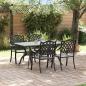 Preview: Set aus 3 Schwarz Gussaluminium Mittel Stylisches Design