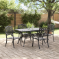 Preview: Set aus 3 Schwarz Gussaluminium Mittel Stylisches Design