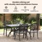 Preview: Set aus 3 Schwarz Gussaluminium Mittel Stylisches Design