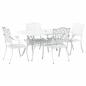 Preview: Set aus 3 Weiß Guss-Aluminium 150x90x72 cm Langlebig