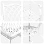 Preview: Set aus 3 Weiß Guss-Aluminium 150x90x72 cm Langlebig