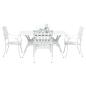 Preview: Set aus 3 Weiß Guss-Aluminium 150x90x72 cm Langlebig