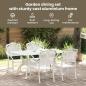 Preview:   Set aus 3 Weiß Aluminium 150x90x72 cm Langlebig