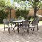 Preview: ARDEBO.de - Set aus 4 Schwarz Gussaluminium 150x90x72 cm