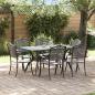 Preview: Set aus 4 Schwarz Gussaluminium 150x90x72 cm