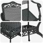 Preview: Set aus 4 Schwarz Gussaluminium 150x90x72 cm