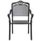Preview: Set aus 4 Schwarz Gussaluminium 150x90x72 cm