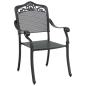 Preview: Set aus 4 Schwarz Gussaluminium 150x90x72 cm