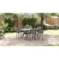 Preview: Set aus 4 Schwarz Gussaluminium 150x90x72 cm
