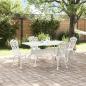 Preview: Set aus 3 Weiß Gussaluminium 150 x 90 x 72 cm Coole Muster