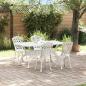 Preview: Set aus 3 Weiß Gussaluminium 150 x 90 x 72 cm Coole Muster