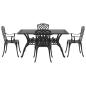 Preview: Set aus 3 Schwarz Gussaluminium 150x90x72 cm Langlebig