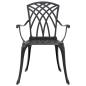 Preview: Set aus 3 Schwarz Gussaluminium 150x90x72 cm Langlebig