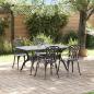 Preview: Set aus 3 Schwarz Gussaluminium 150x90x72 cm Langlebig