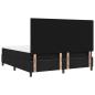 Preview: Bettgestell mit Matratze Schwarz Stoff 180 x 200 cm Bettmatratze