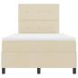 Preview: Bettgestell mit Matratze Beige Stoff 120 x 200 cm Bettmatratze