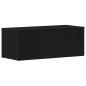 Preview: TV-Schrank aus schwarzer Eiche, 80x34x30 cm, aus Holzwerkstoff