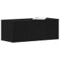Preview: TV-Schrank aus schwarzer Eiche, 80x34x30 cm, aus Holzwerkstoff