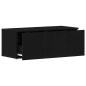 Preview: TV-Schrank aus schwarzer Eiche, 80x34x30 cm, aus Holzwerkstoff