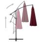 Preview: Ampelschirm Burgunderrot 3 m Aluminium-Mast