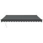 Preview: Markise Einziehbar Anthrazit 4,5x3 m Stoff und Aluminium