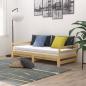 Preview: Ausziehbares Tagesbett 2x(90x200) cm Massivholz Kiefer