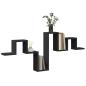 Preview: Wandregal Schwarz 104,5x10x43 cm Holzwerkstoff