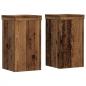 Preview: Pflanzenständer 2 Stk. Altholz-Optik 10x10x18 cm Holzwerkstoff