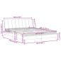Preview: Bett mit Matratze Blau 160x200 cm Samt
