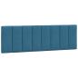 Preview: Bett mit Matratze Blau 160x200 cm Samt