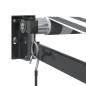 Preview: Markise Einziehbar Anthrazit & Weiß 3,5x2,5 m Stoff & Aluminium