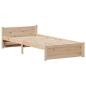 Preview: Massivholzbett ohne Matratze 100x200 cm Kiefernholz