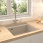 Preview: ARDEBO.de - Küchenspüle mit Überlauf Beige Granit