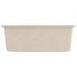 Preview: Küchenspüle mit Überlauf Beige Granit