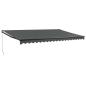 Preview: Markise Einziehbar Anthrazit 5x3 m Stoff und Aluminium