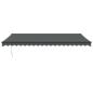 Preview: Markise Einziehbar Anthrazit 5x3 m Stoff und Aluminium