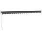 Preview: Markise Einziehbar Anthrazit 5x3 m Stoff und Aluminium