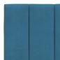 Preview: Bettgestell mit Kopfteil Blau 160x200 cm Samt