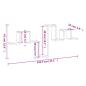 Preview: Wandregal Sonoma-Eiche 104,5x10x43 cm Holzwerkstoff