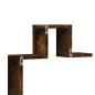 Preview: Wandregal Räuchereiche 104,5x10x43 cm Holzwerkstoff